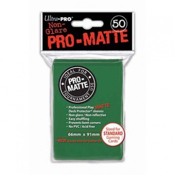 Ultra Pro - Matte Green Sleeves - Standard Sleeves (50 pcs)